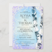 スパークルバーチウェディング 招待状 (正面)