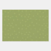 スパークルパターンブラックパイングレン ラッピングペーパーシート (正面3)