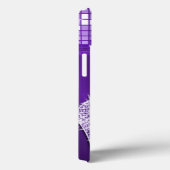 スパークルパープル/ライラックの音符とハイヒール Case-Mate iPhoneケース (裏面 / 右)