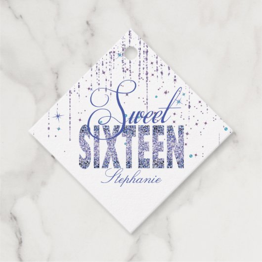 スパークルパープル、甘い16 フェイバータグ (正面)