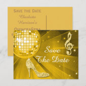 スパークルヒール15歳の誕生日Save The Date 案内ポストカード (正面/裏面)