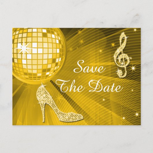 スパークルヒール15歳の誕生日Save The Date 案内ポストカード (正面)