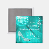 スパークルヒール30歳の誕生日Save The Date マグネット (正面/裏面)