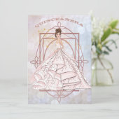 スパークルピフォーマルンクと金ゴールドアップド 招待状 (スタンド正面)