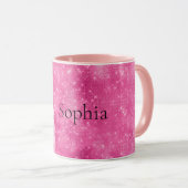 スパークルピンクグレームユニコーン誕生日 マグカップ (正面右)