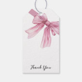スパークルピンクコケットボウ1st ギフトタグ (裏面)