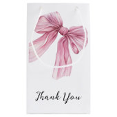 スパークルピンクコケットボウ1st スモールペーパーバッグ (裏面)