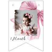 スパークルピンクコケットボウ1st バンティングフラッグ (第2の旗)