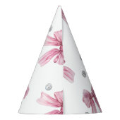 スパークルピンクコケットボウ1st パーティーハット (裏面)