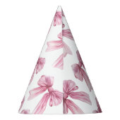 スパークルピンクコケットボウ1st パーティーハット (裏面)