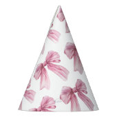 スパークルピンクコケットボウ1st パーティーハット (左)