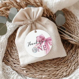 スパークルピンクコケットボウ1st フェイバータグ