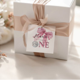 スパークルピンクコケットボウ1st フェイバータグ