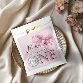 スパークルピンクコケットボウ1st フェイバーバッグ