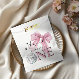 スパークルピンクコケットボウ1st フェイバーバッグ