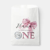スパークルピンクコケットボウ1st フェイバーバッグ (正面)
