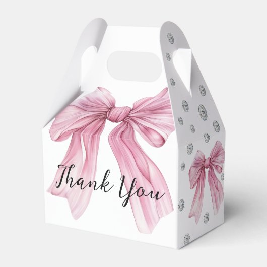 スパークルピンクコケットボウ1st フェイバーボックス (正面サイド)