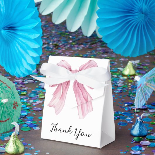 スパークルピンクコケットボウ1st フェイバーボックス (パーティー)