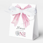 スパークルピンクコケットボウ1st フェイバーボックス (正面サイド)