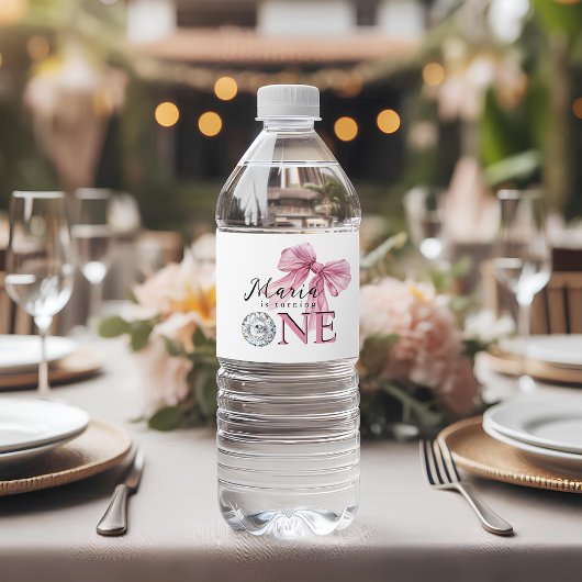 スパークルピンクコケットボウ1st ペットボトルラベル