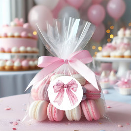 スパークルピンクコケットボウ1st ラウンドシール