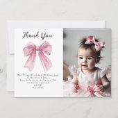 スパークルピンクコケットボウ1st 招待状 (正面)