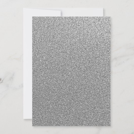 スパークルピンクシルバーフローラ90thバースデーパーティー 招待状 (裏面)