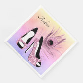 スパークルピンクパンプファンシーパーソナライズされたス (コーナー)