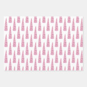 スパークルピンクホワイトグレームユニコーン誕生日 ラッピングペーパーシート (正面)