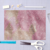 スパークルピンク金ゴールド南西フェイク牛革誕生日 薄葉紙 (クラフト)