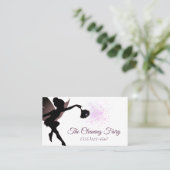 スパークルフェアリーのメイドハウスクリーニングサービス 名刺 (スタンド正面)