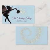 スパークルフェアリーのメイドハウスクリーニングサービス 名刺 (正面/裏面)