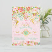 スパークルフェアリーエンチャントガーデン誕生日 招待状 (スタンド正面)