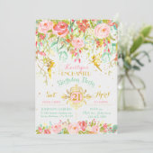 スパークルフェアリーエンチャントドガーデン誕生日 招待状 (スタンド正面)