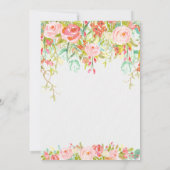 スパークルフェアリーエンチャントドガーデン誕生日 招待状 (裏面)