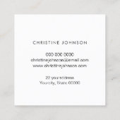 スパークルフェイクデザインのロゴ スクエア名刺 (裏面)