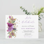 スパークルフラワーバースデーパーティー 招待状 (スタンド正面)