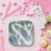 スパークルフラワー紙プレート ペーパープレート (パーティー)