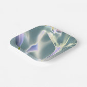 スパークルフラワー紙プレート ペーパープレート (傾斜あり)