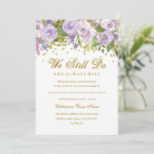 スパークルフローラパープル発願リニューアル記念日 招待状 (スタンド正面)