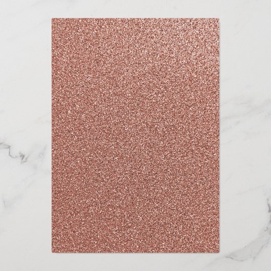 スパークルフローラ実在赤面ピンクバラ結婚金ゴールド 箔招待状 (裏面)