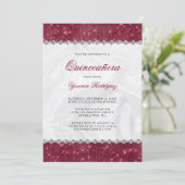 スパークルブルゴーニュグリッターグラムダイヤモンドキンセアニラ 招待状 (スタンド正面)