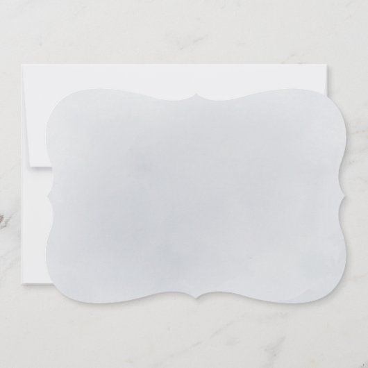 スパークルブルーグリッターとフローラキンセアニェラ 招待状 (裏面)