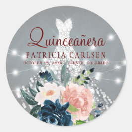 スパークルプリンセスダイヤモンドドレスフローラキンセアニェラ ラウンドシール