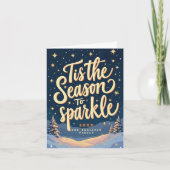 スパークルホリデーカードへのシーズン カード (正面)