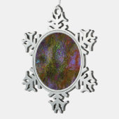 スパークルホーム&リビングホームデコールホリデーアクセント スノーフレークピューターオーナメント (右)