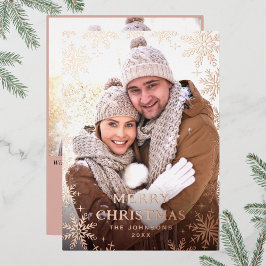 スパークルメリークリスマス2 PHOTOグリーティングバラ金ゴールド 箔シーズンカード