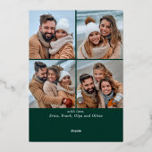 スパークルメリークリスマス5 PHOTO金ゴールド 箔シーズンカード (裏面)