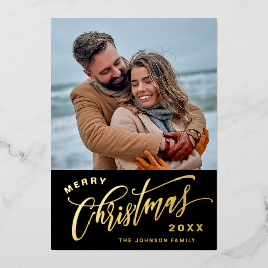 スパークルメリークリスマス5 PHOTO金ゴールド 箔シーズンカード (正面)