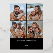 スパークルメリークリスマス5 PHOTO金ゴールド 箔シーズンカード (裏面)